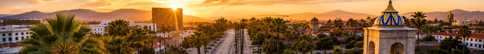 Downtown Riverside at golden hour